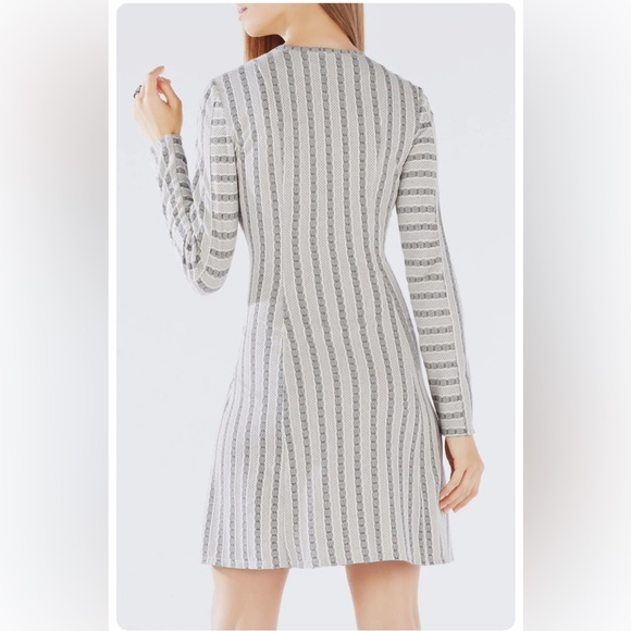 BCBGMAXAZRIA Marlin Ivory/Black Dress - Picture 2 of 9